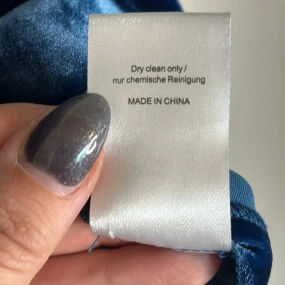 Poetry Silk Blend Teal Velvet Blouse Size 12 - Picture 4 of 8